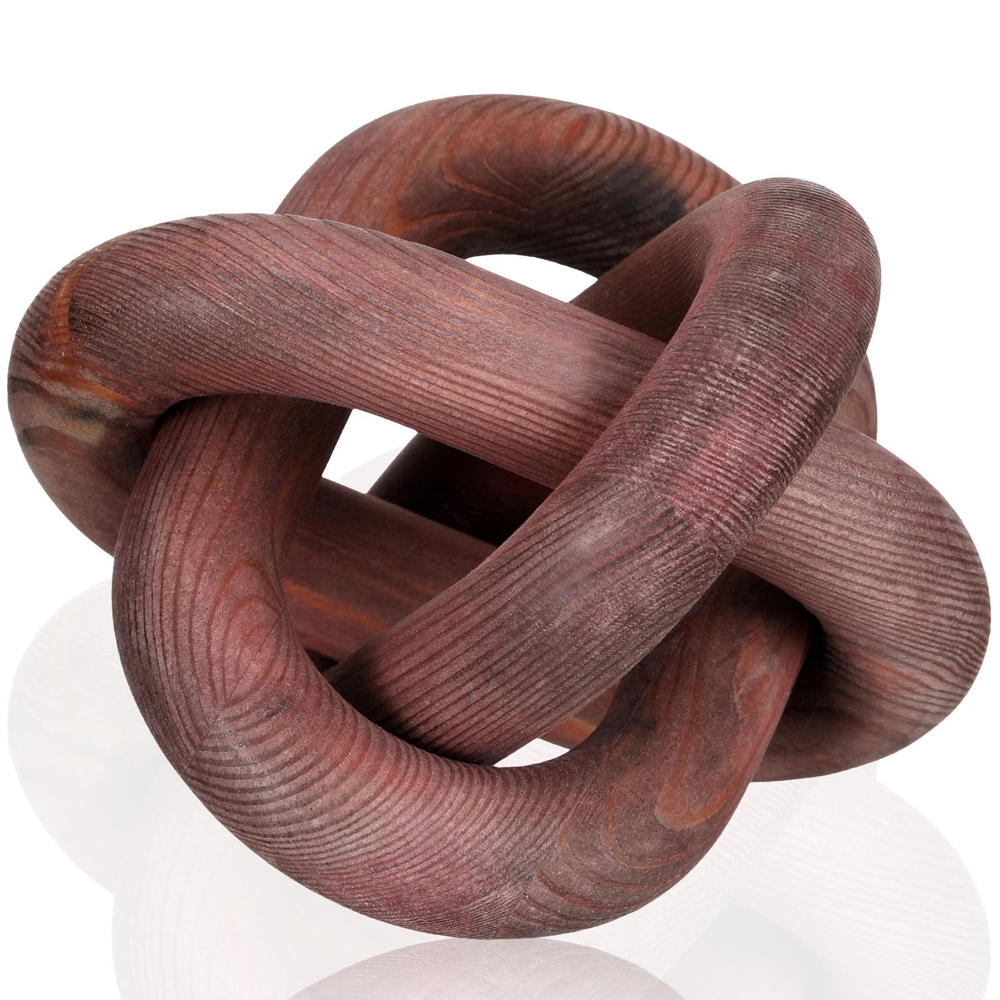 Yalikop Wood Knot Decor, White