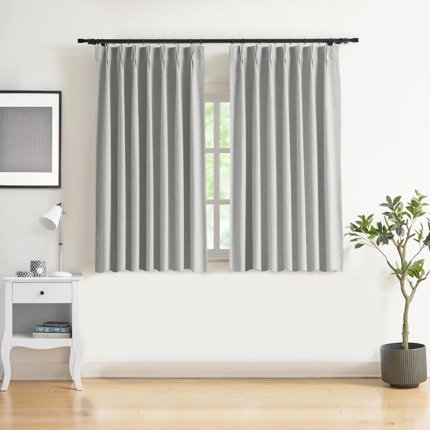 WEST LAKE Blackout Curtains 40x90" Blue, 2 Panels