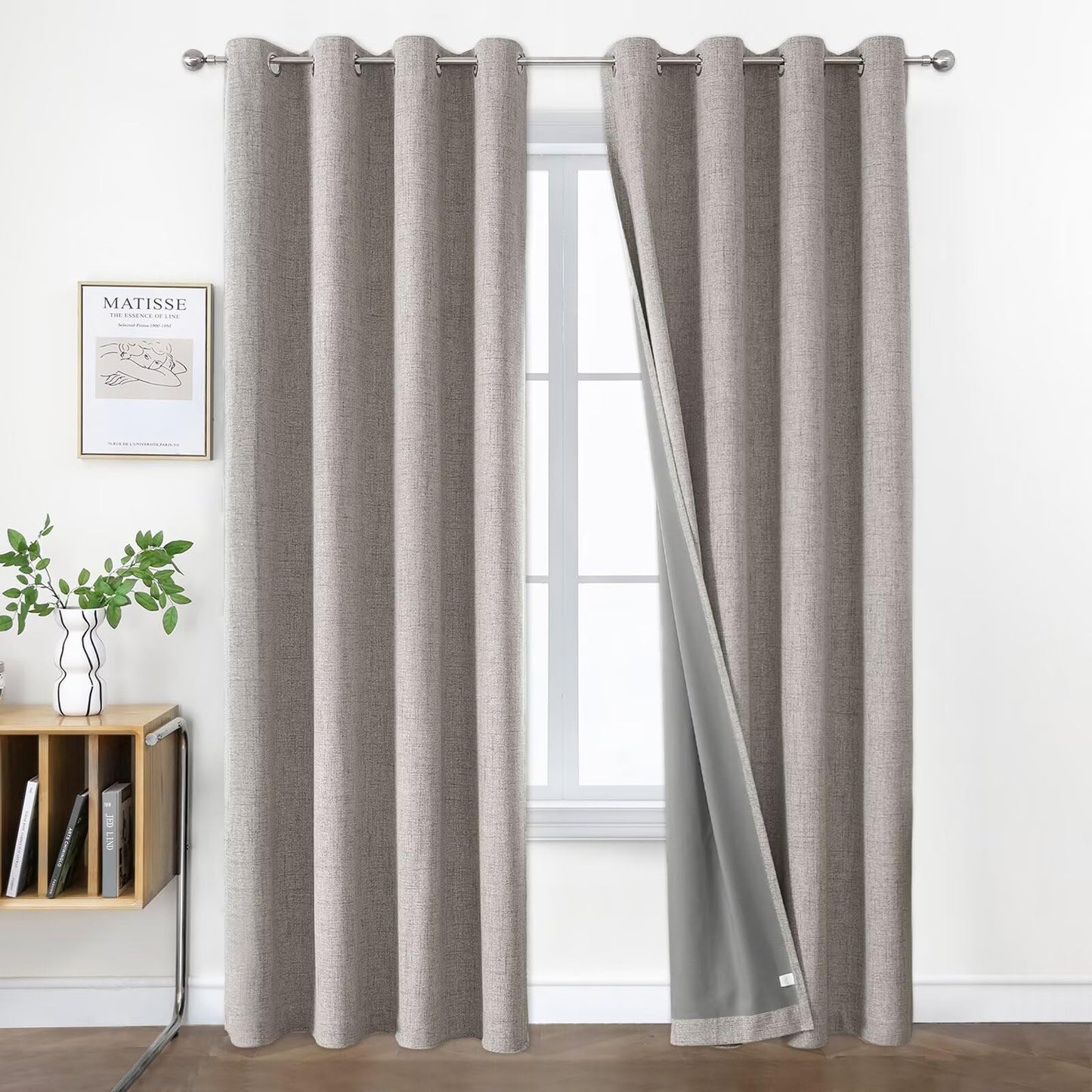 Joydeco Blackout Curtains 96", 2 Panels