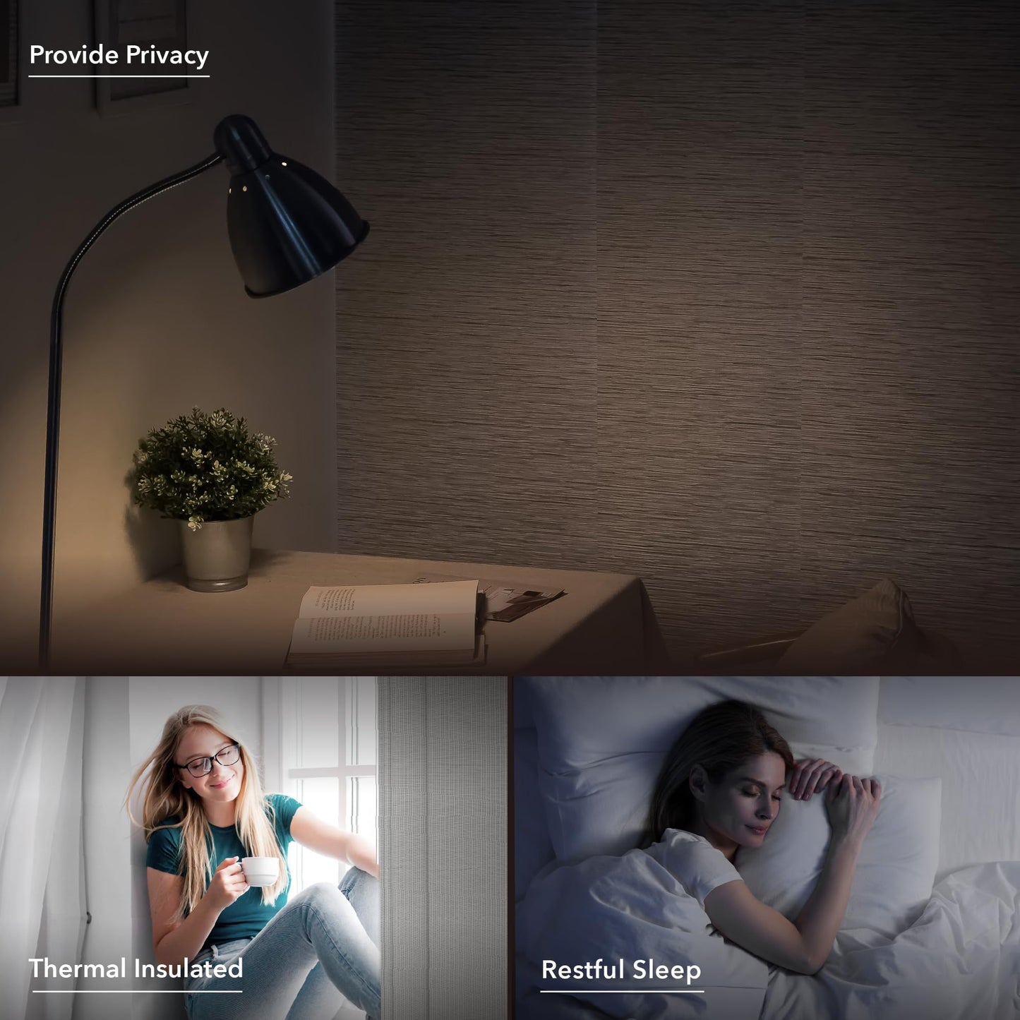 GoDear Design 99.99% Blackout Adjustable Sliding