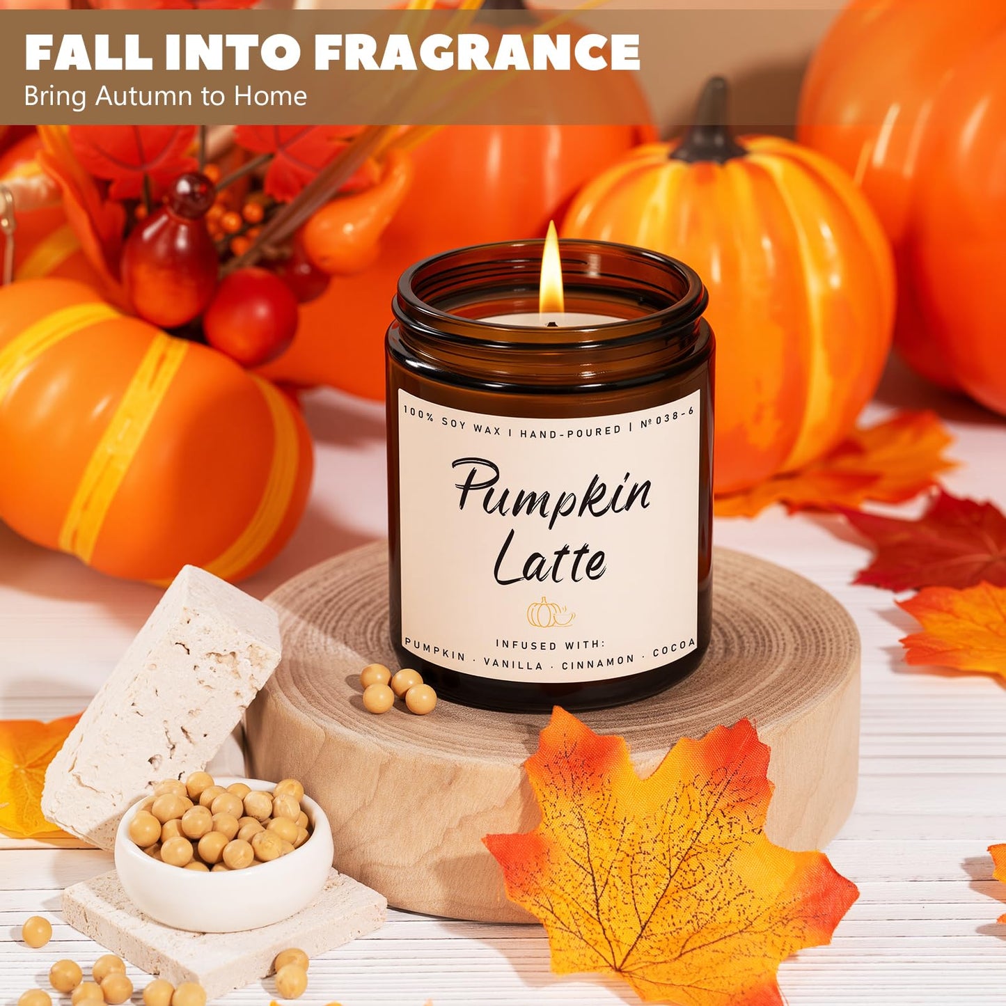 Auelife 4-Pack Fall Scented Candles
