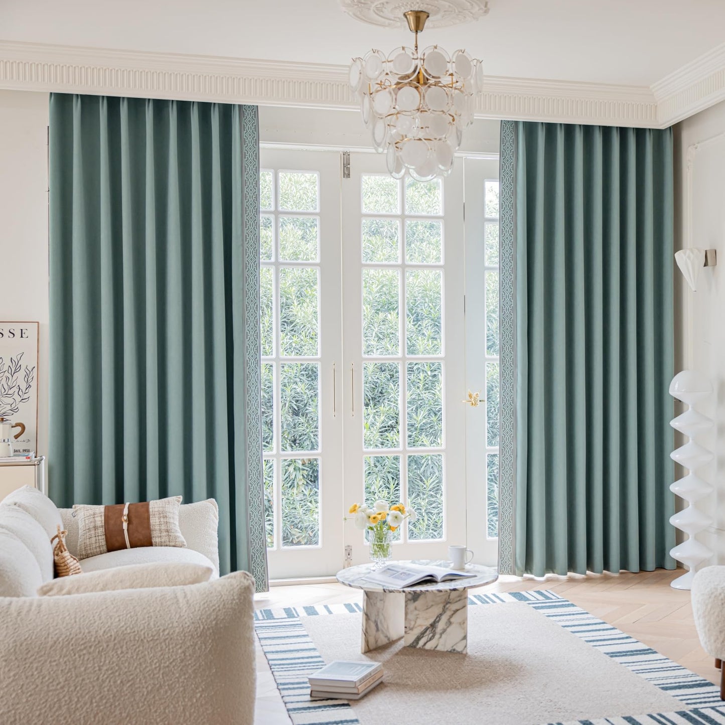 Teal Blackout Pinch Pleat Drapes – 52"x84", 2 Panels