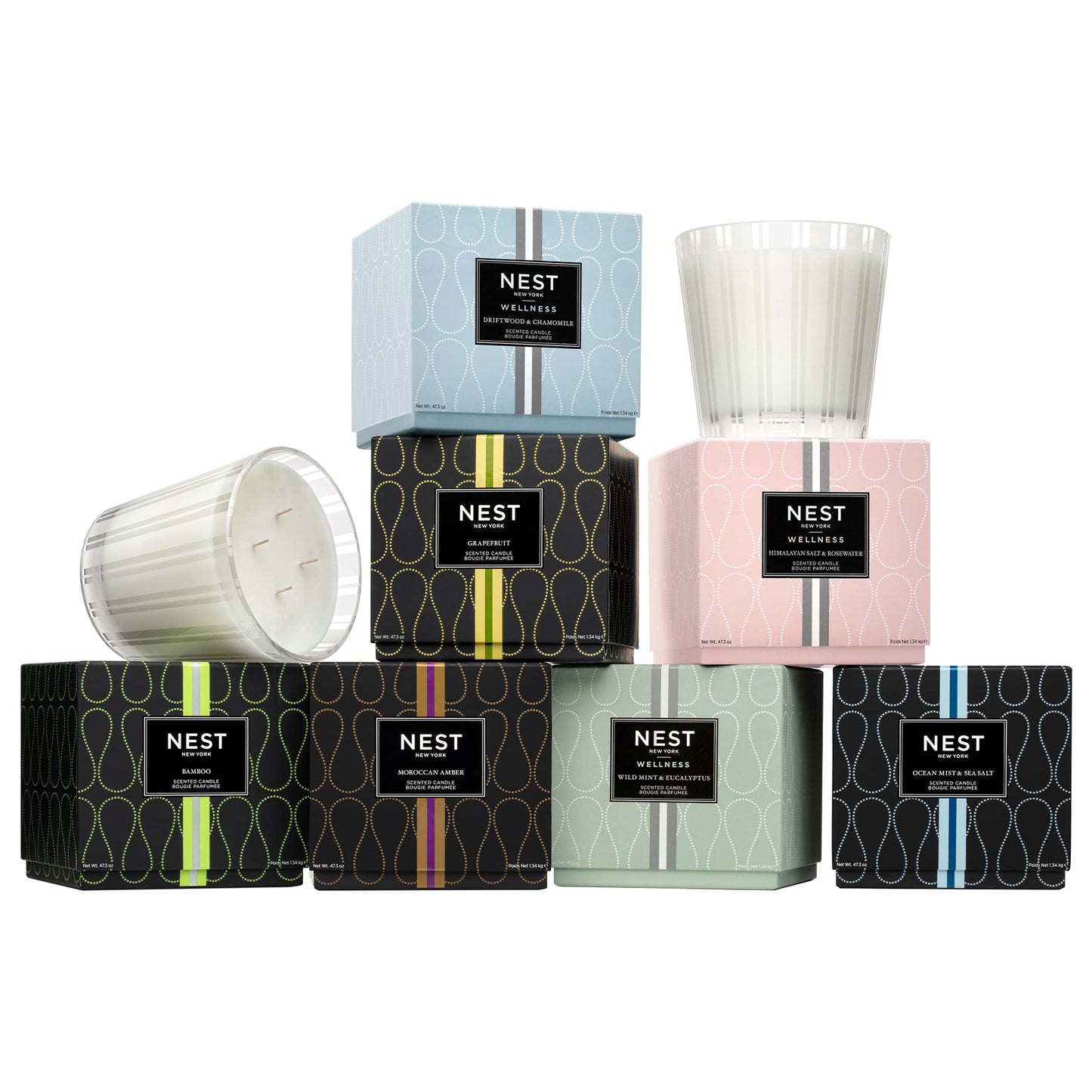 NEST Driftwood & Chamomile Candle, 4-Wick