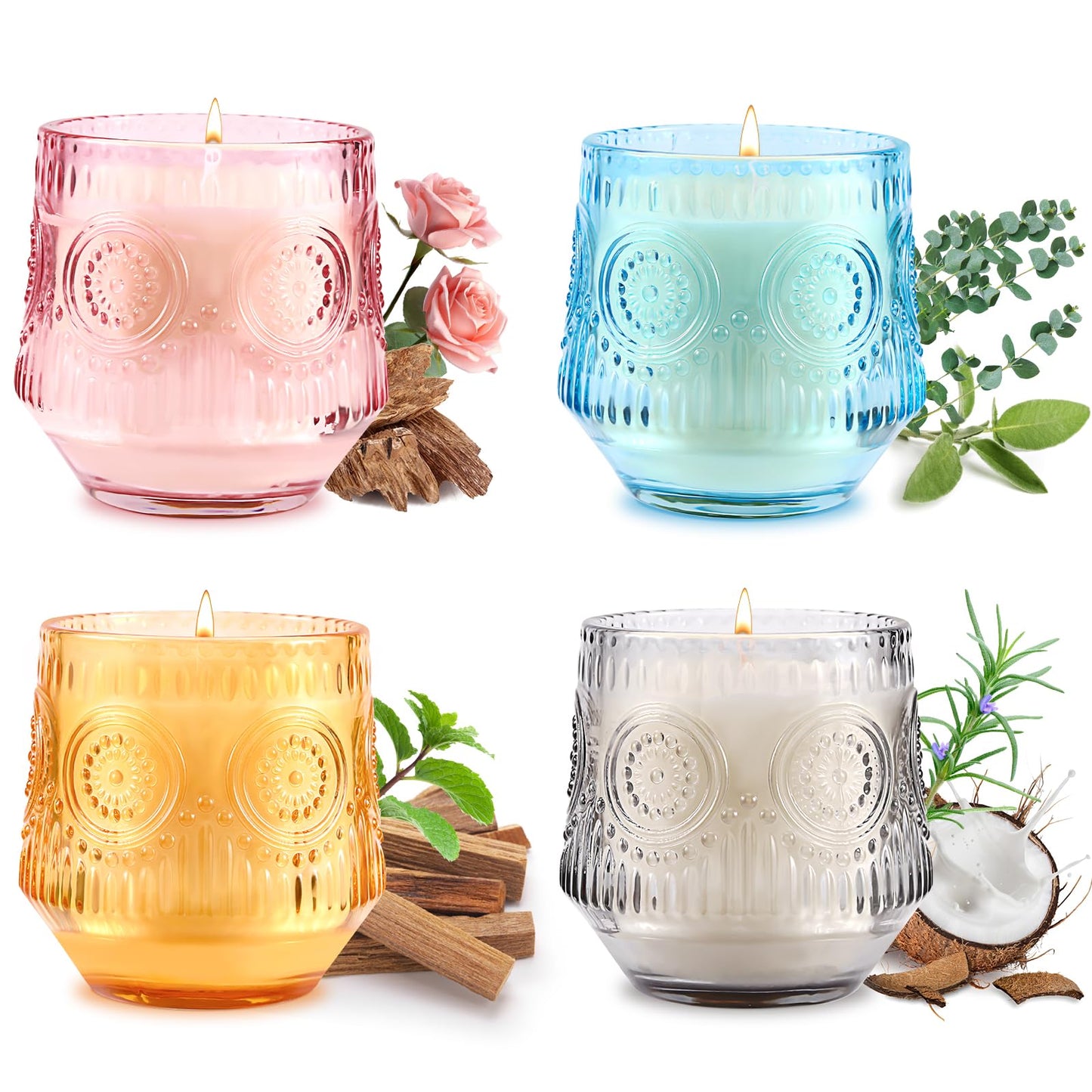 Auelife 4-Pack Fall Scented Candles