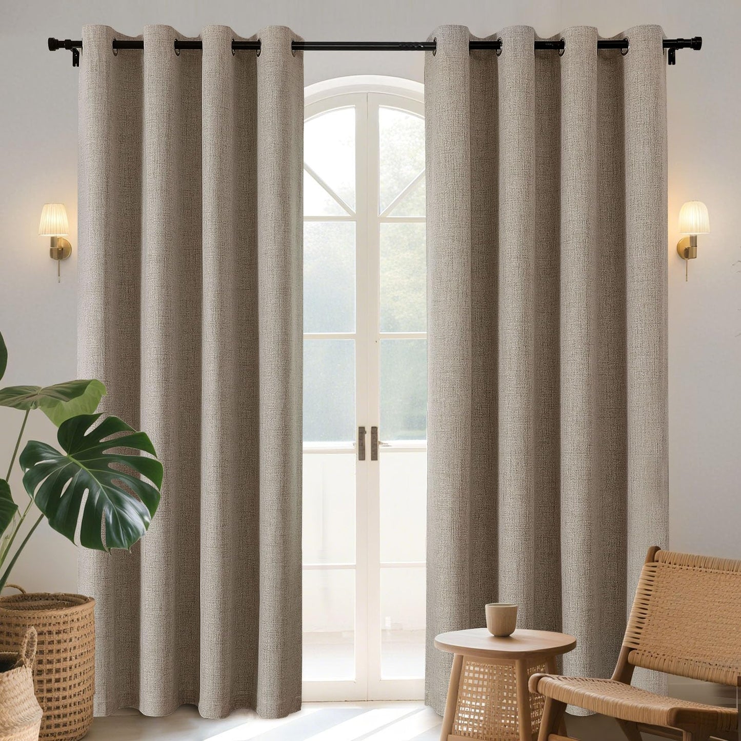 Joydeco Blackout Curtains 96", 2 Panels