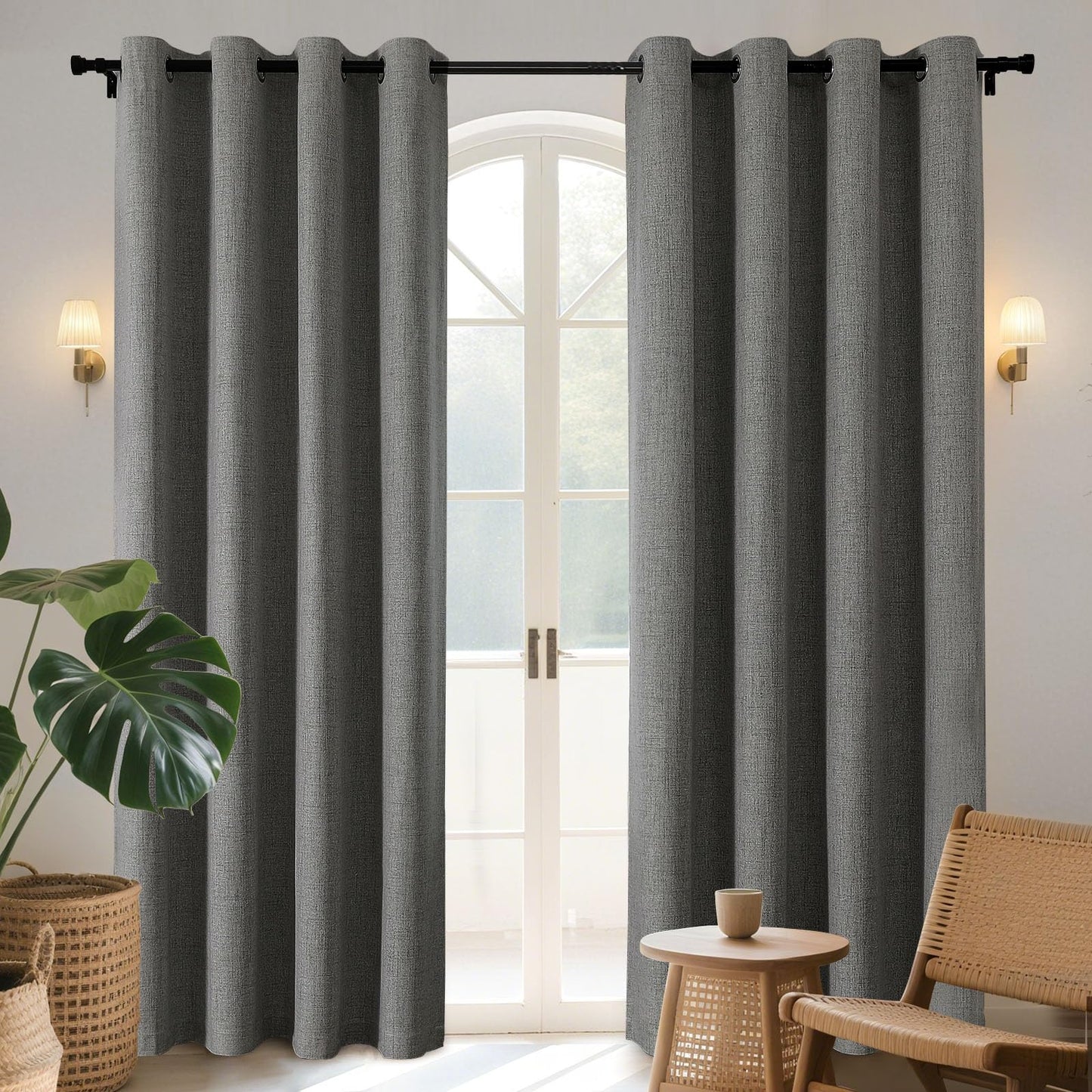 Joydeco Blackout Curtains 96", 2 Panels