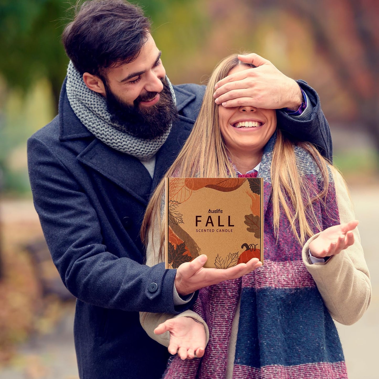 Auelife 4-Pack Fall Scented Candles