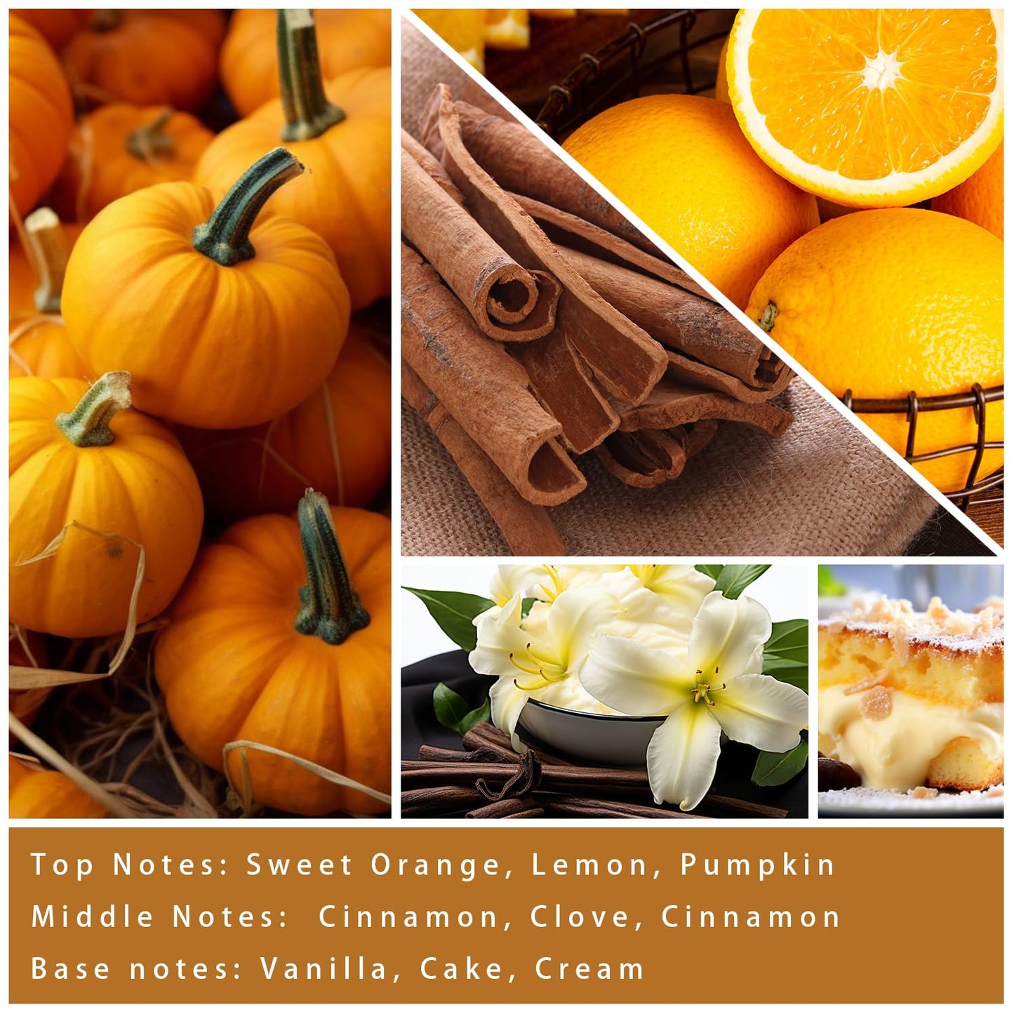 Auelife 4-Pack Fall Scented Candles