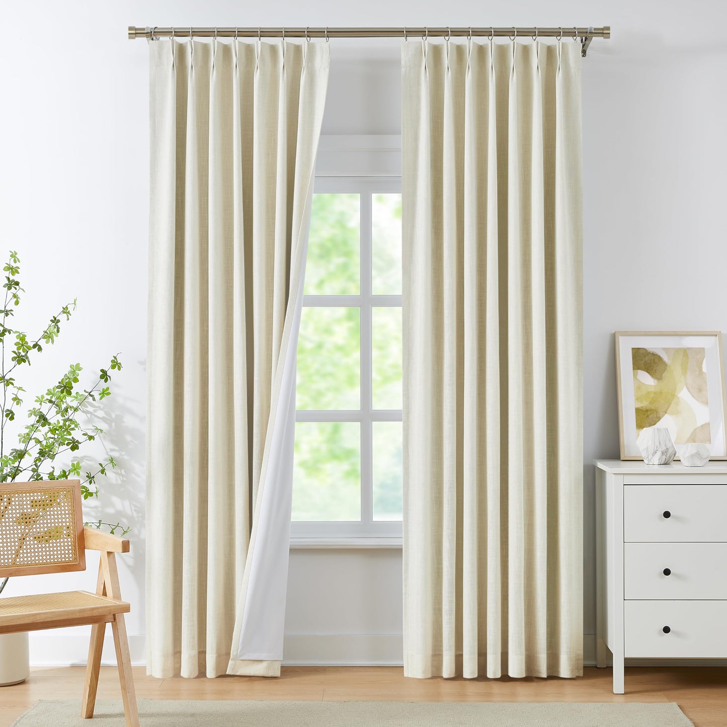 WEST LAKE Blackout Curtains 40x90" Blue, 2 Panels