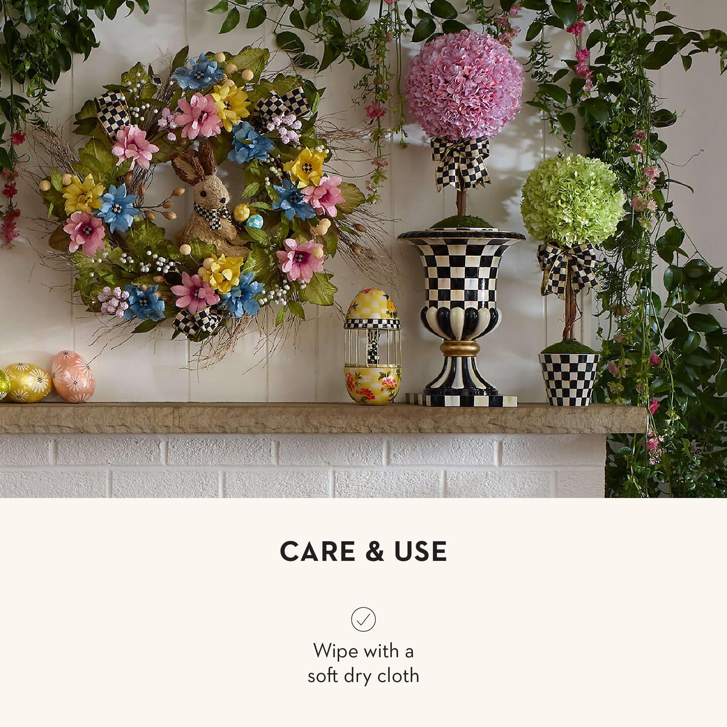 MACKENZIE-CHILDS Urn – Black & White