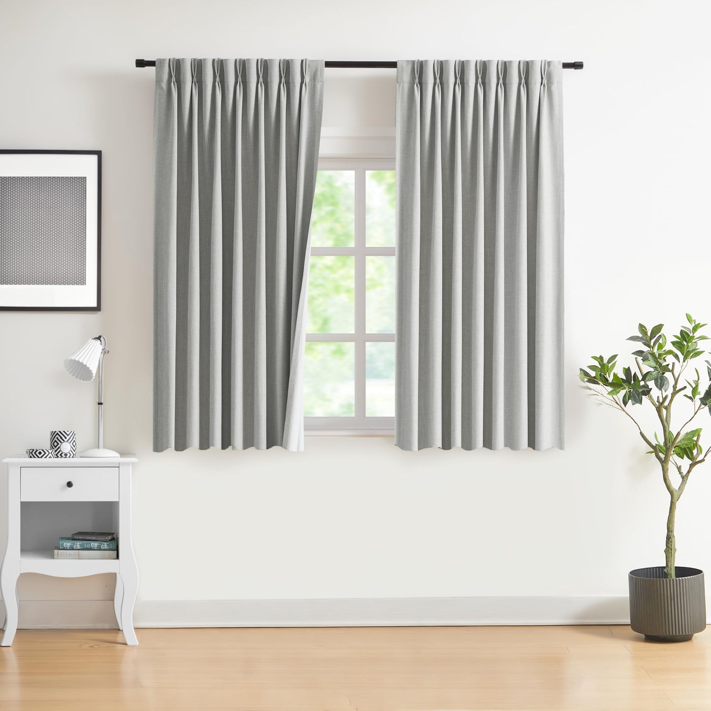 WEST LAKE Blackout Curtains 40x90" Blue, 2 Panels