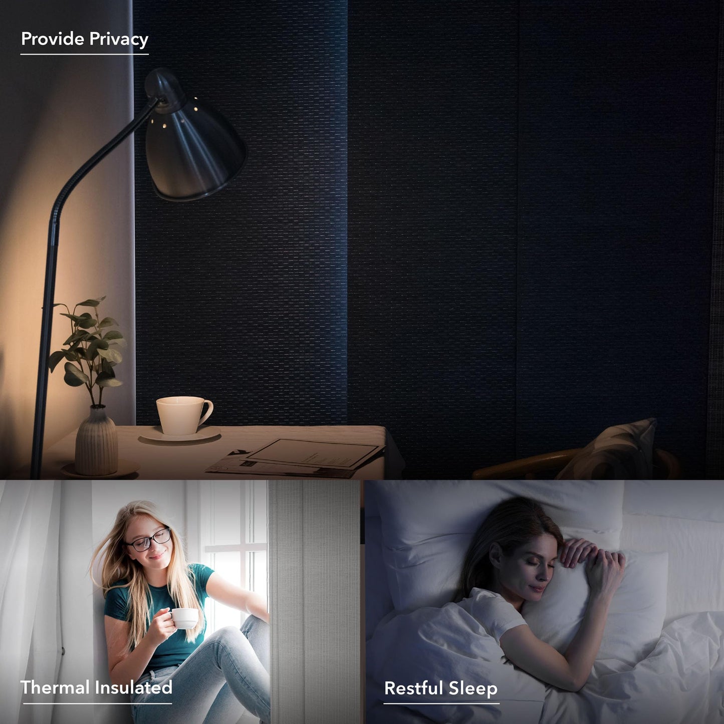 GoDear Design 99.99% Blackout Adjustable Sliding