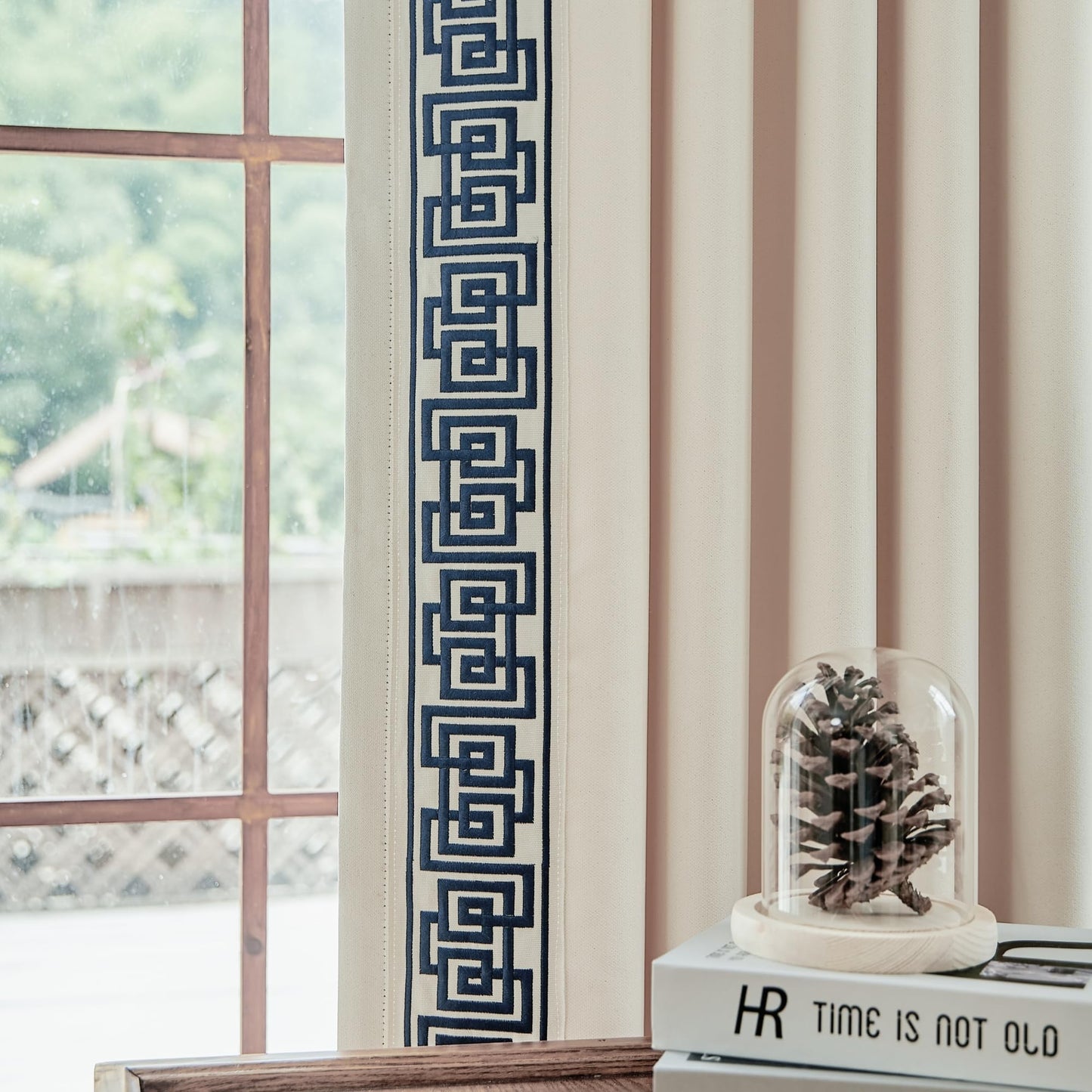 Beige Pinch Pleat Curtains 50x84