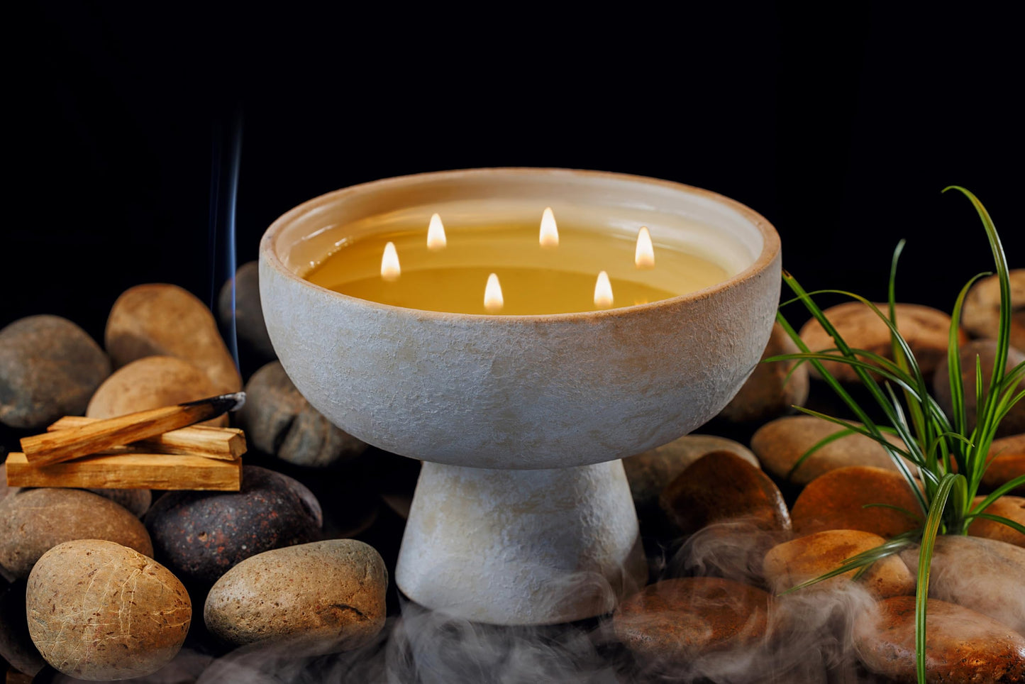 BLUEME 6-Wick Bergamot & Musk Candle