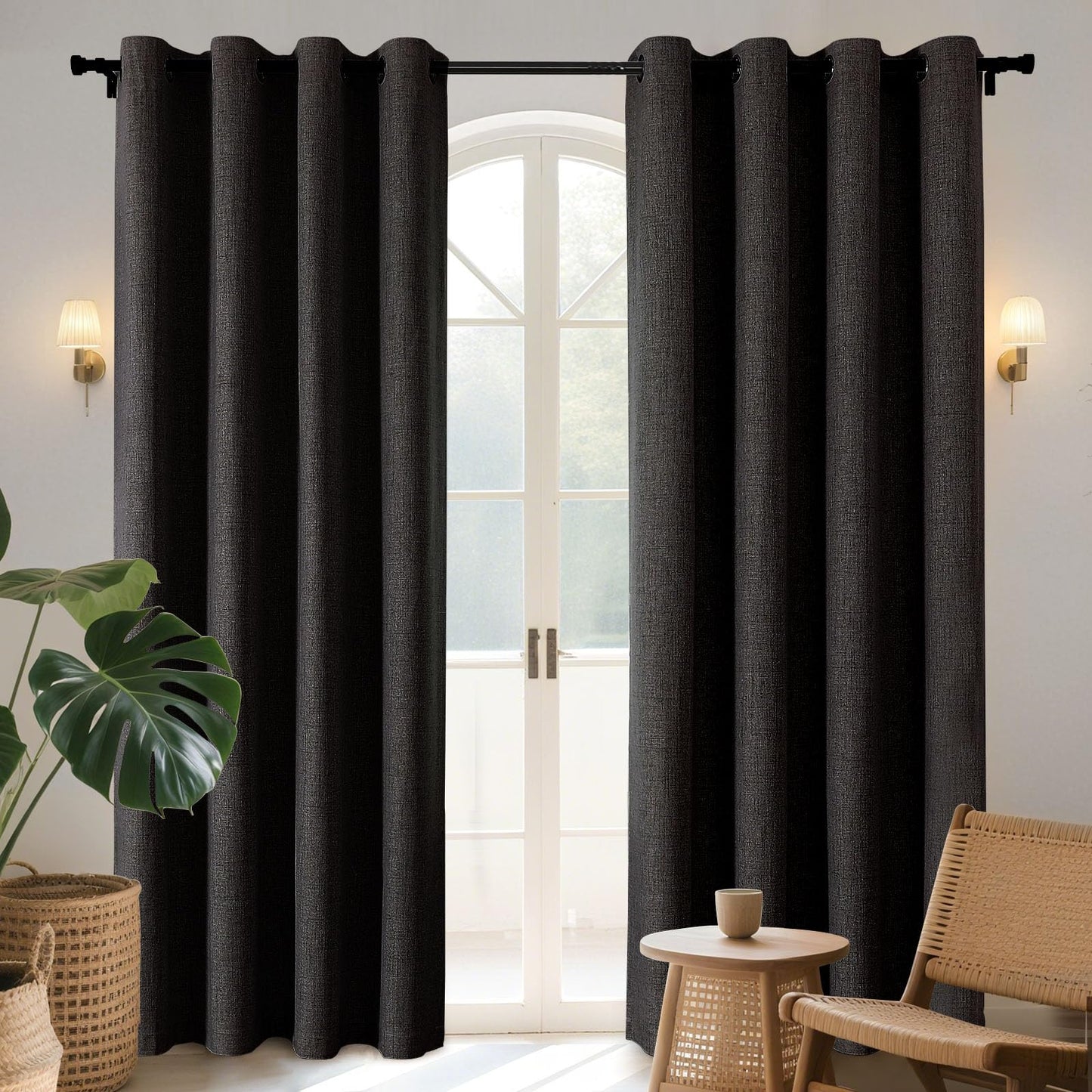 Joydeco Blackout Curtains 96", 2 Panels