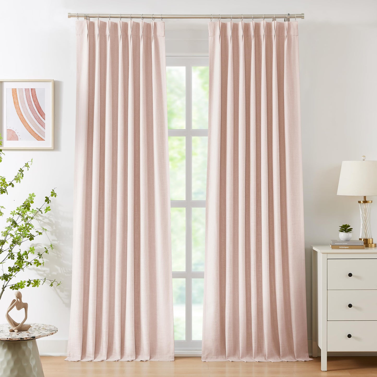 WEST LAKE Blackout Curtains 40x90" Blue, 2 Panels