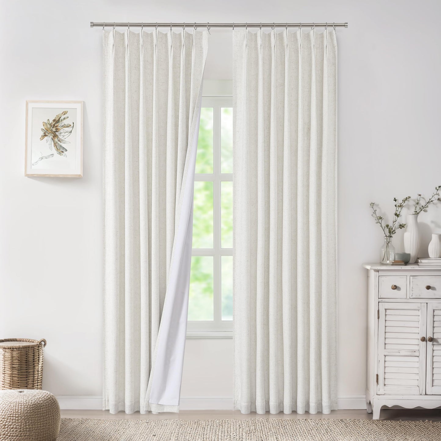 WEST LAKE Blackout Curtains 40x90" Blue, 2 Panels