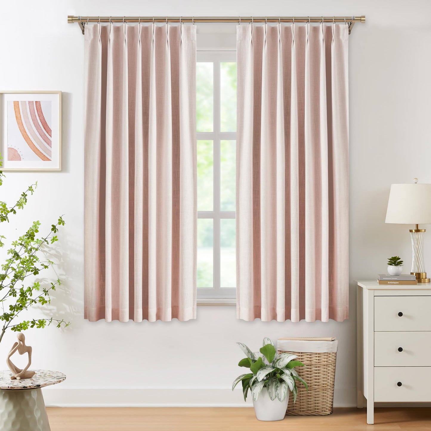WEST LAKE Blackout Curtains 40x90" Blue, 2 Panels