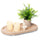 HPC Decor Round White Wood Tray, 12