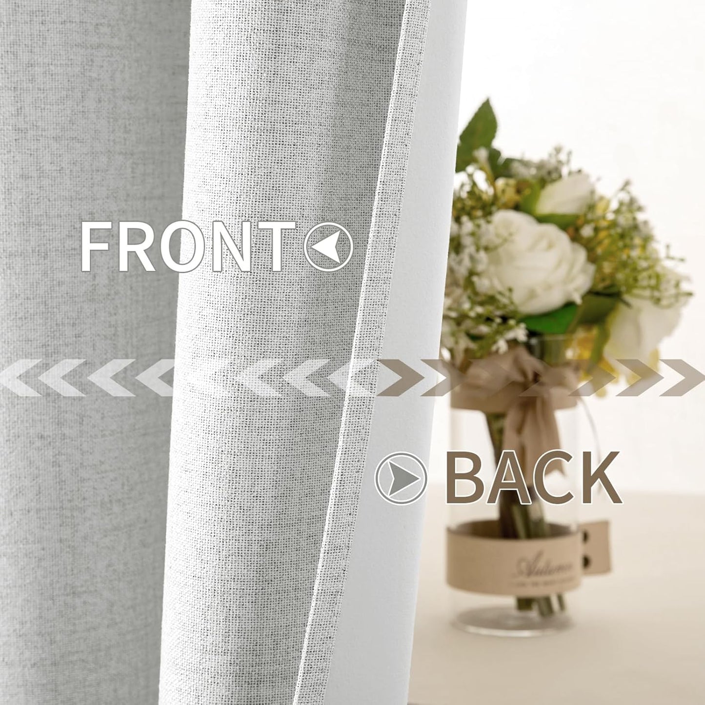 MIULEE Blackout Curtains 52x84" Beige, 2 Panels