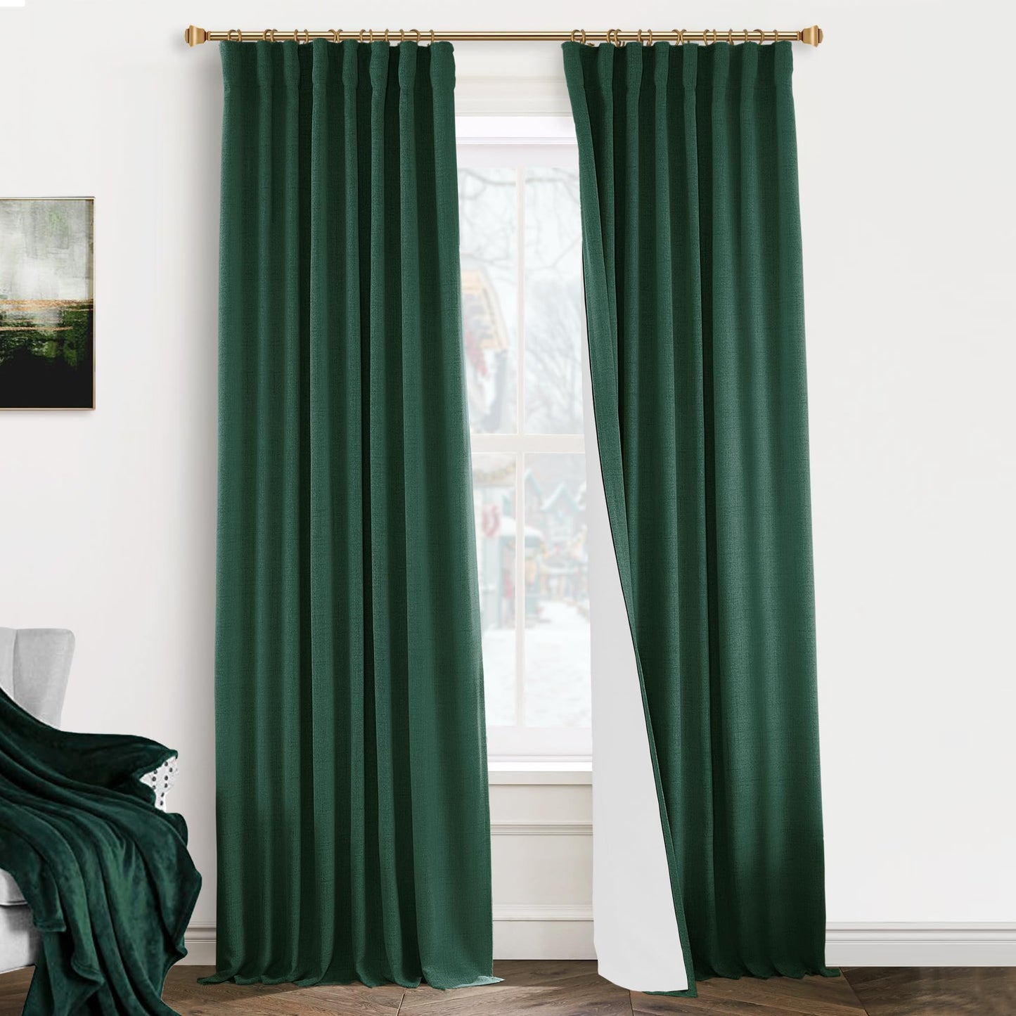 Boho Blackout Curtains Cream 70x90, 2 Panels