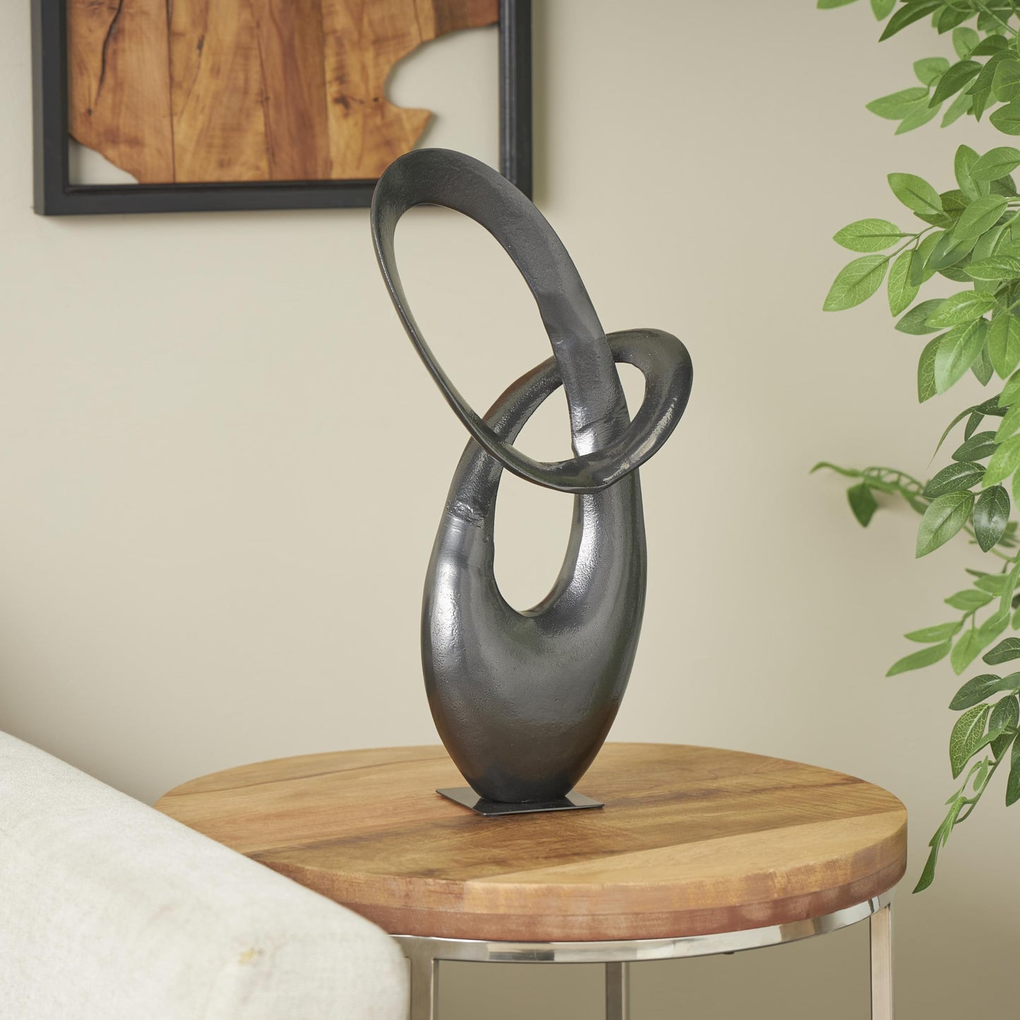 Deco 79 Abstract Sculpture 62" Black