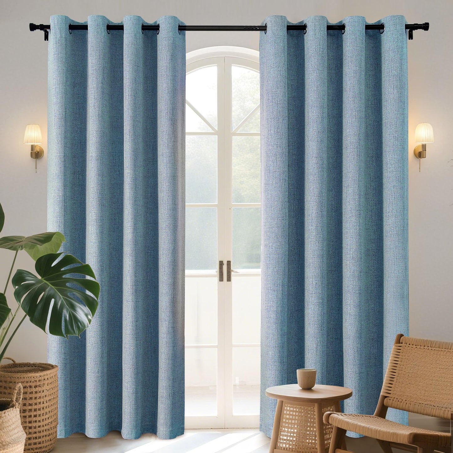 Joydeco Blackout Curtains 96", 2 Panels