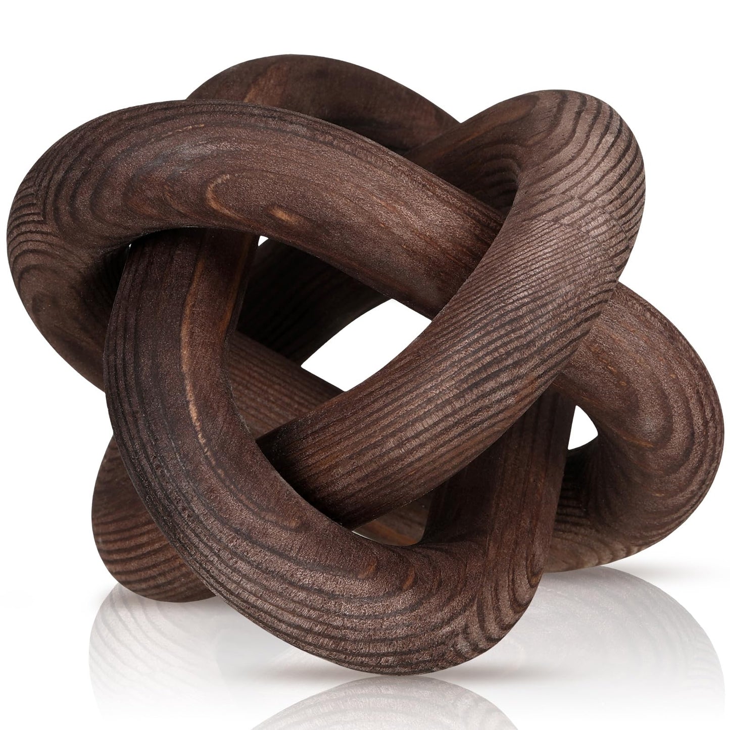 Yalikop Wood Knot Decor, White