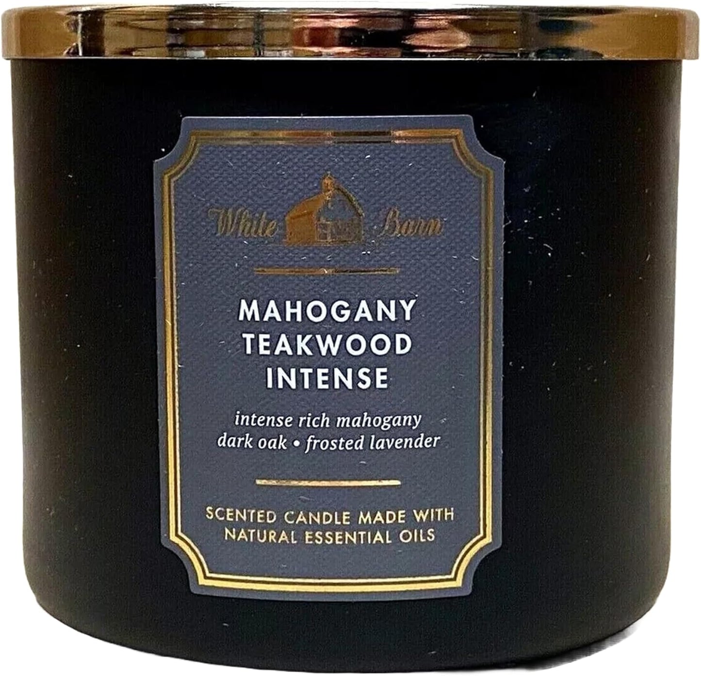 BBW White Barn 3-Wick Candle, Mahogany Teakwood