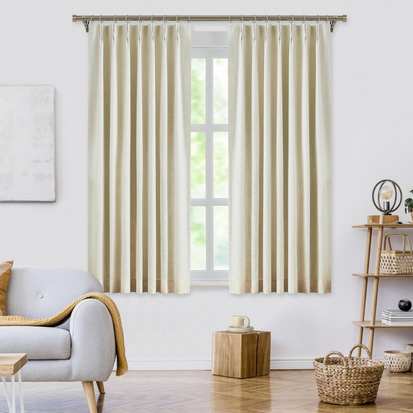 WEST LAKE Blackout Curtains 40x90" Blue, 2 Panels