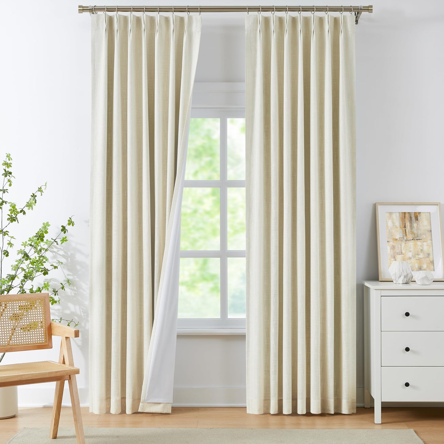 WEST LAKE Blackout Curtains 40x90" Blue, 2 Panels