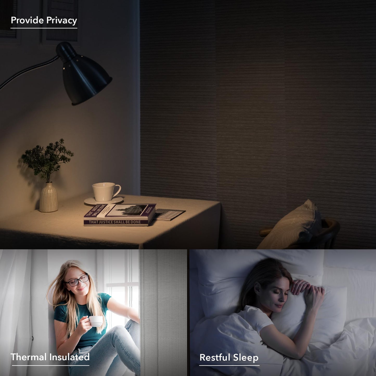 GoDear Design 99.99% Blackout Adjustable Sliding