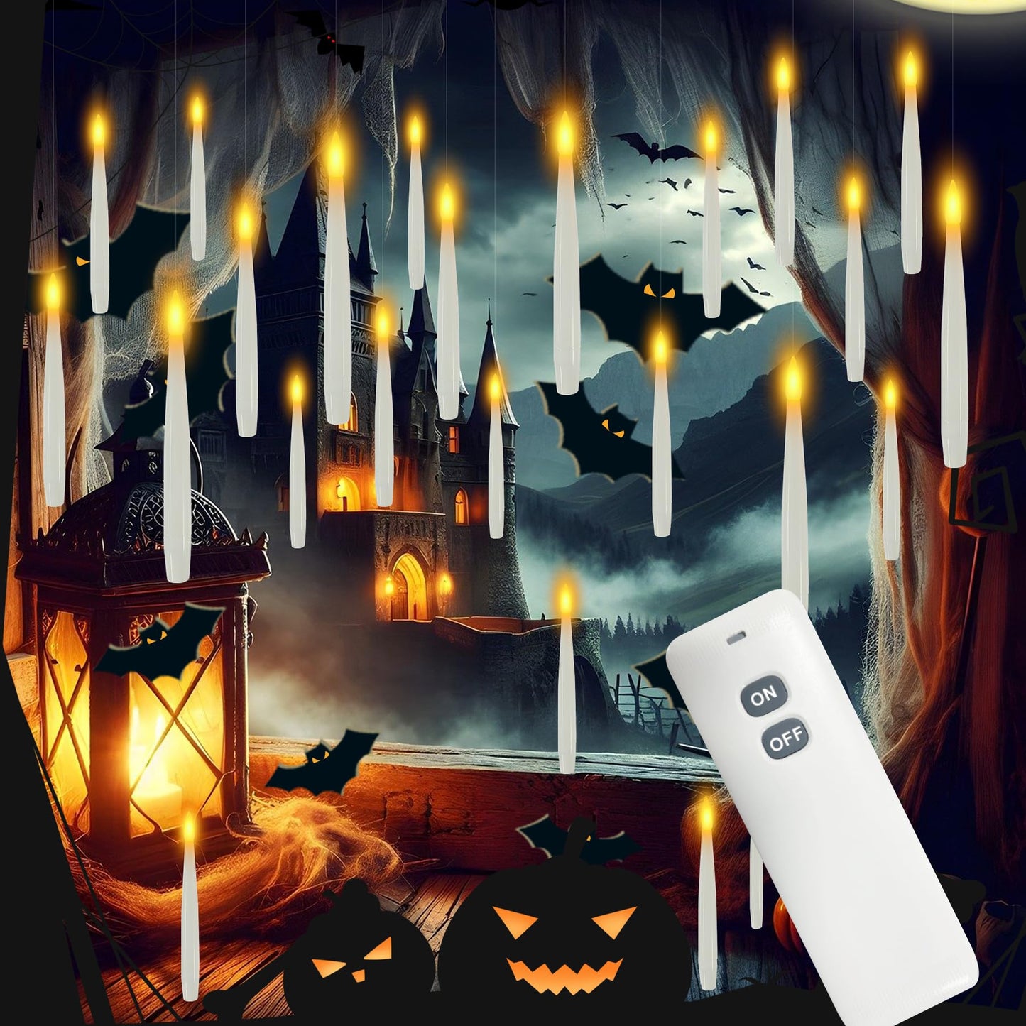 Halloween Decorations, 20 PCs Floating Candles