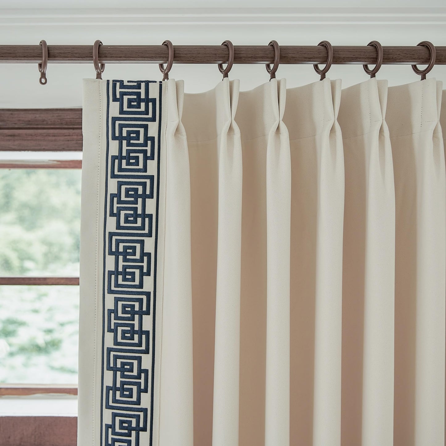 Beige Pinch Pleat Curtains 50x84