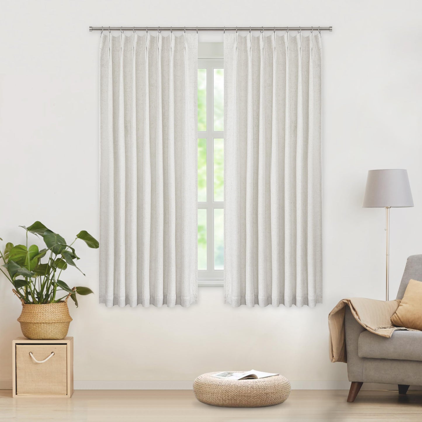 WEST LAKE Blackout Curtains 40x90" Blue, 2 Panels