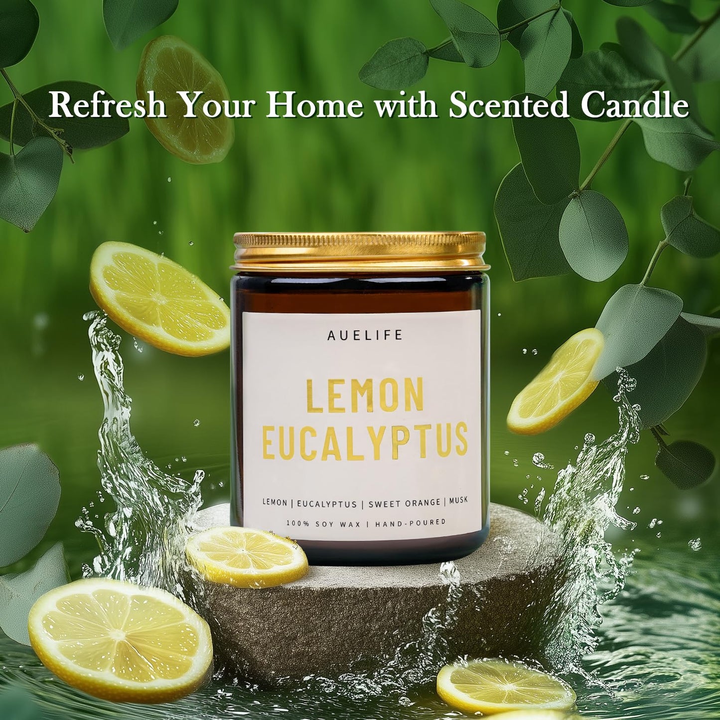 Auelife 4-Pack Fall Scented Candles