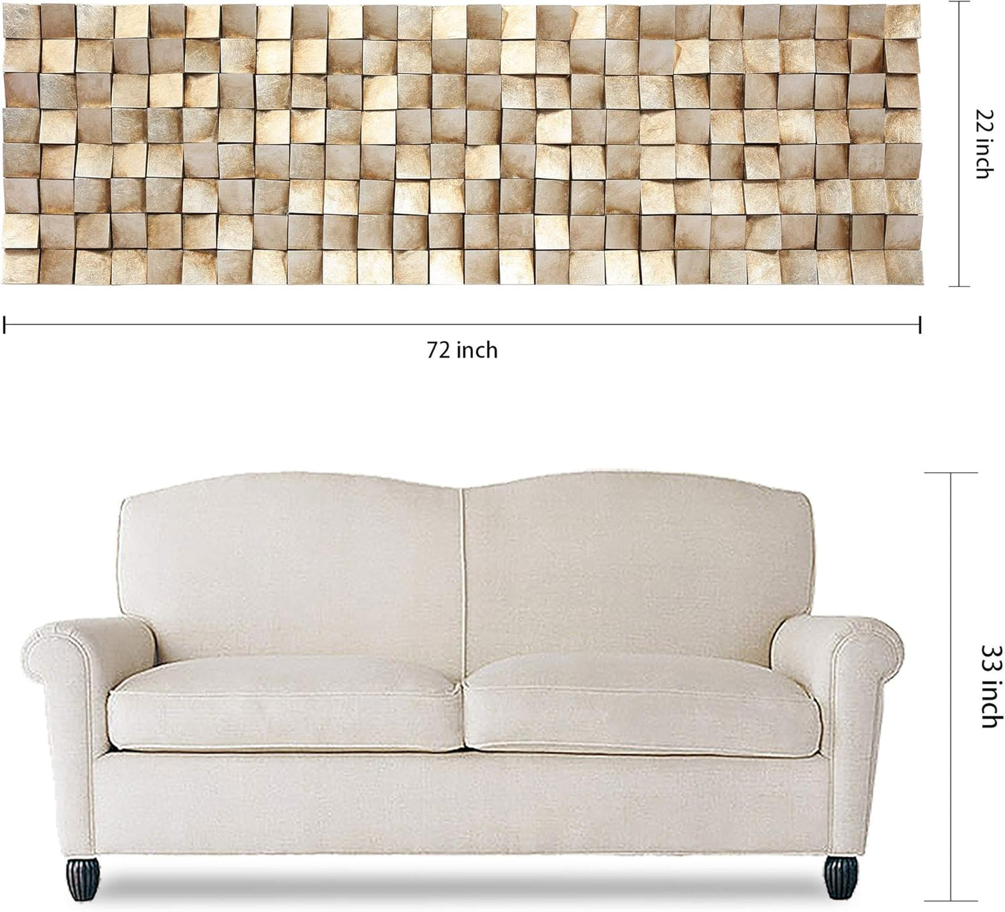 Empire Art Textured II Wall Art 72"x22"