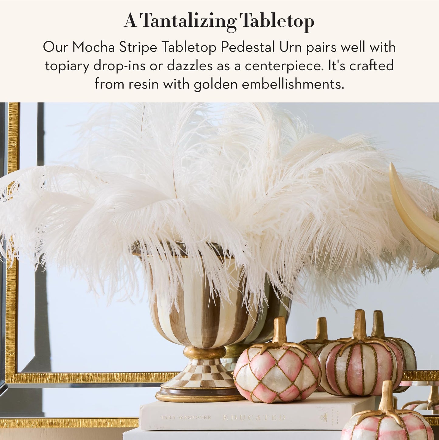 MACKENZIE-CHILDS Urn – Black & White