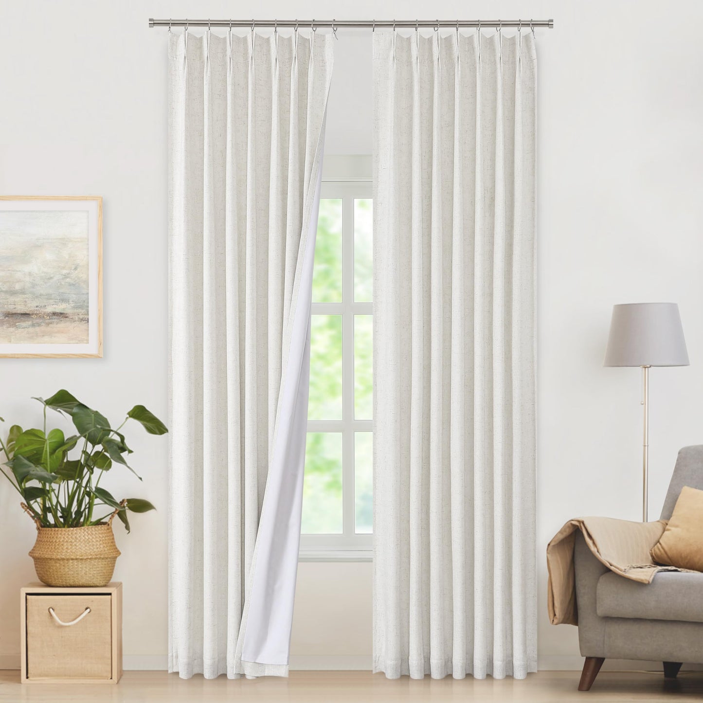 WEST LAKE Blackout Curtains 40x90" Blue, 2 Panels