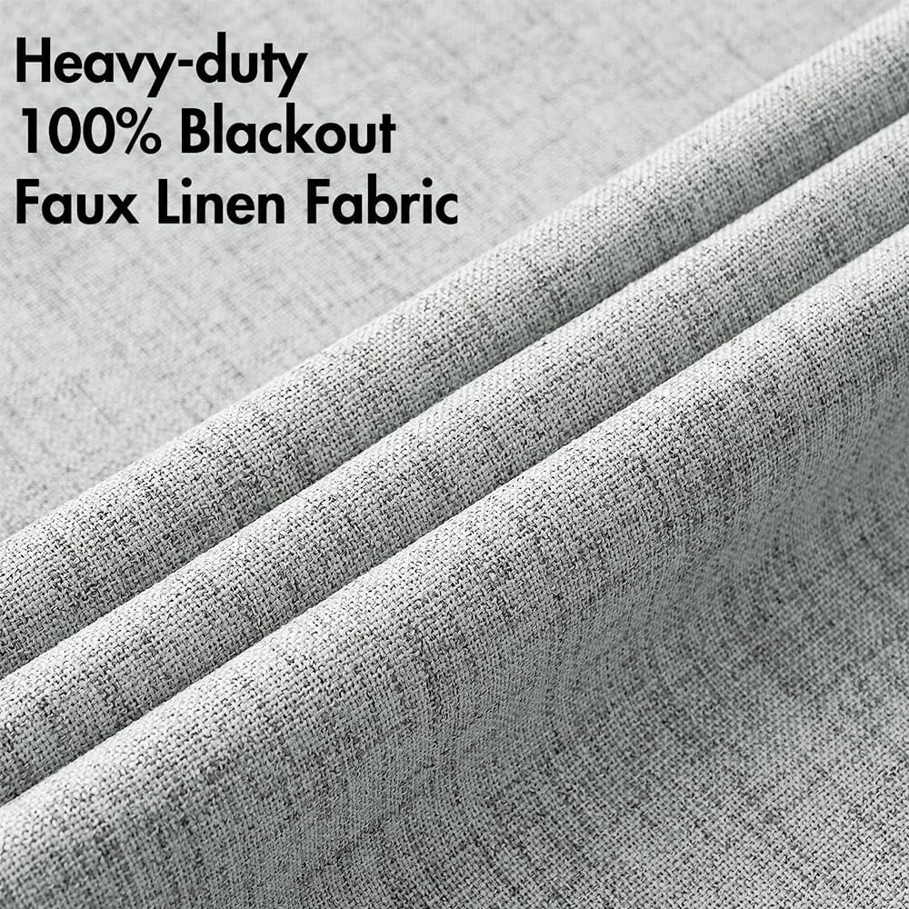 MIULEE Blackout Curtains 52x84" Beige, 2 Panels