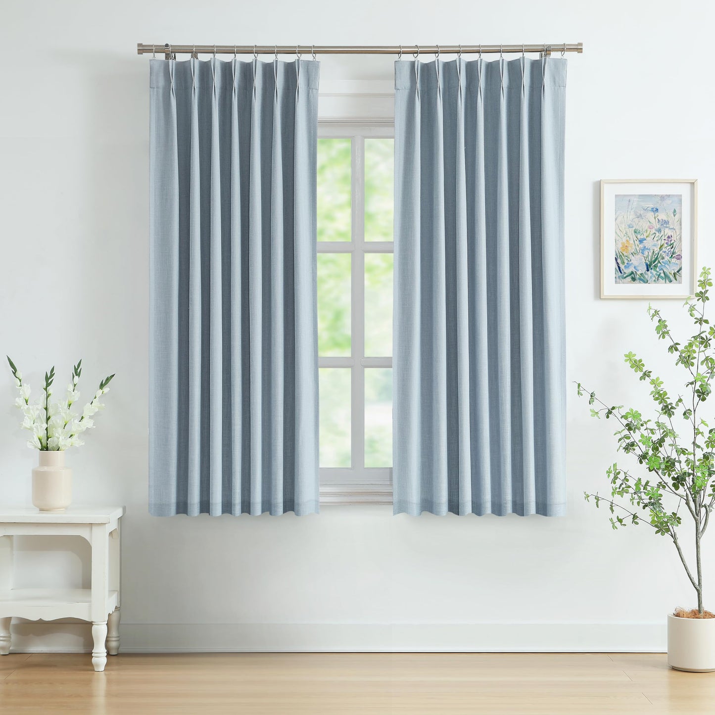 WEST LAKE Blackout Curtains 40x90" Blue, 2 Panels