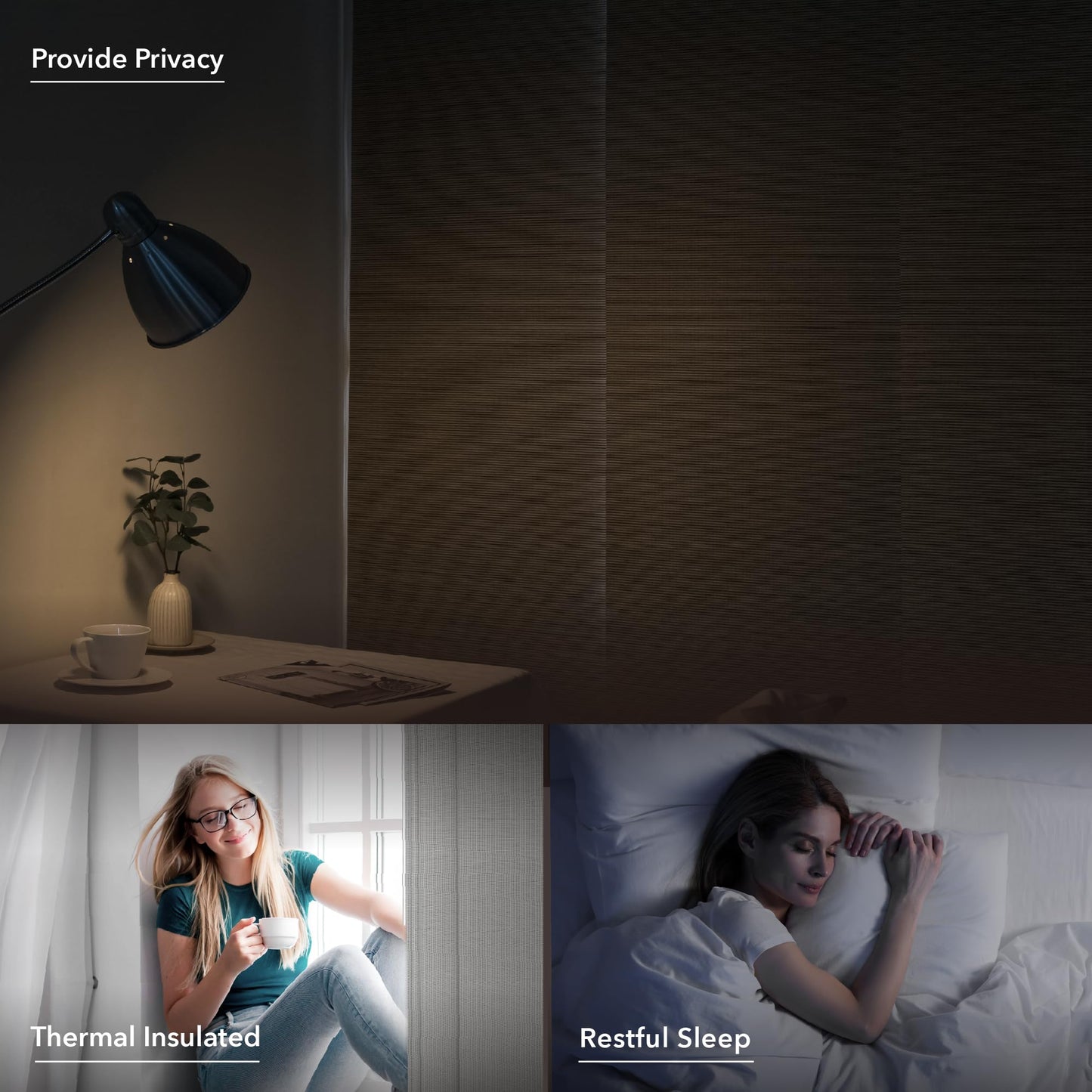 GoDear Design 99.99% Blackout Adjustable Sliding