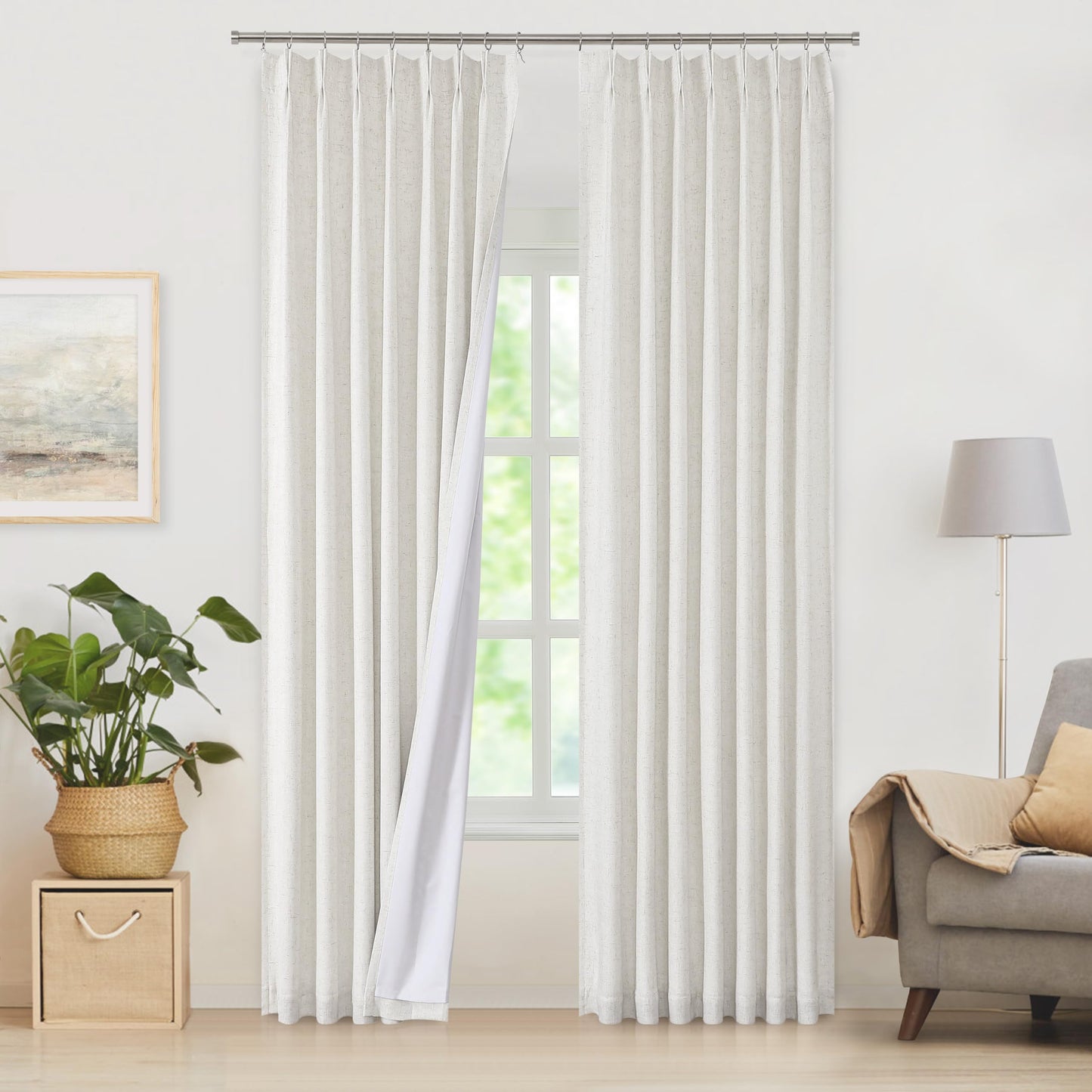 WEST LAKE Blackout Curtains 40x90" Blue, 2 Panels