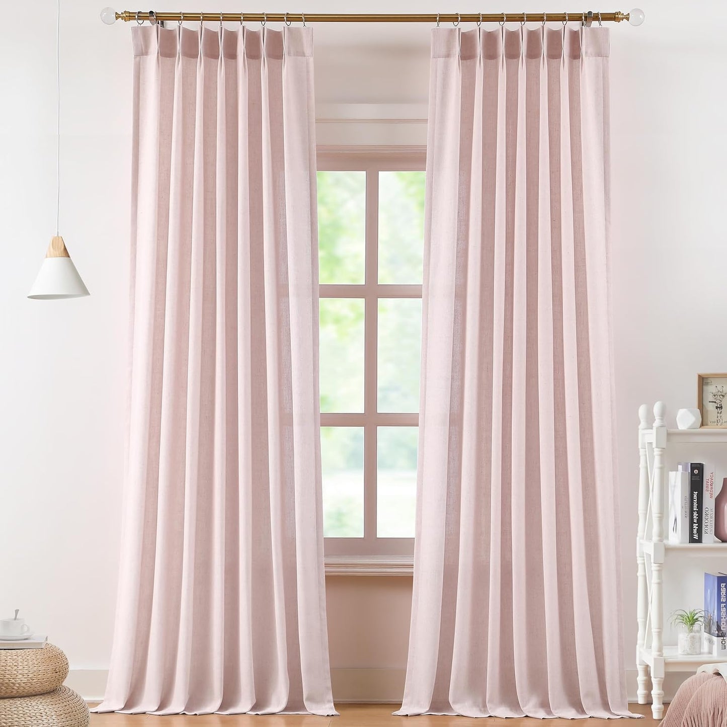 Pinch Pleat Sheer Curtains 42x95, 2 Panels