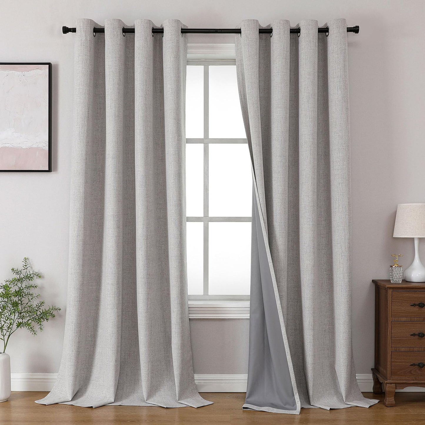 Joydeco Blackout Curtains 96", 2 Panels