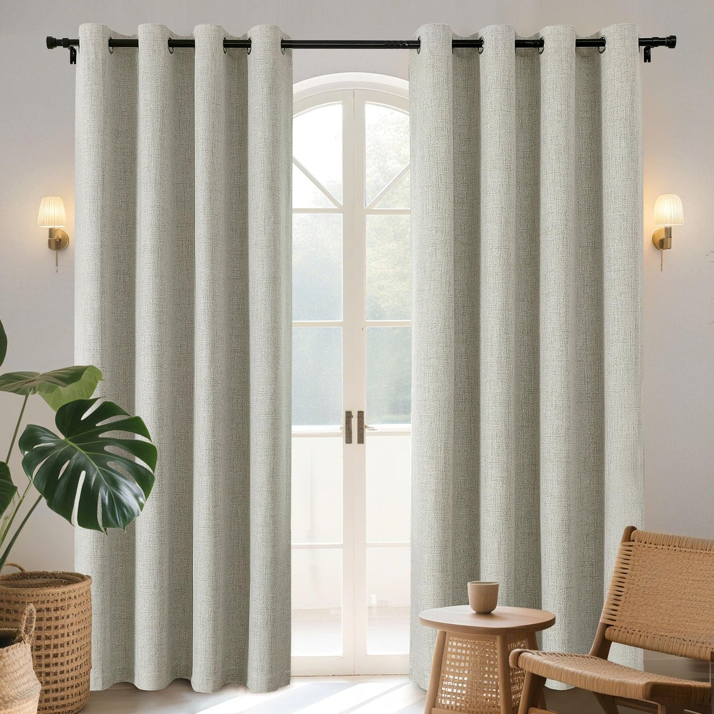 Joydeco Blackout Curtains 96", 2 Panels