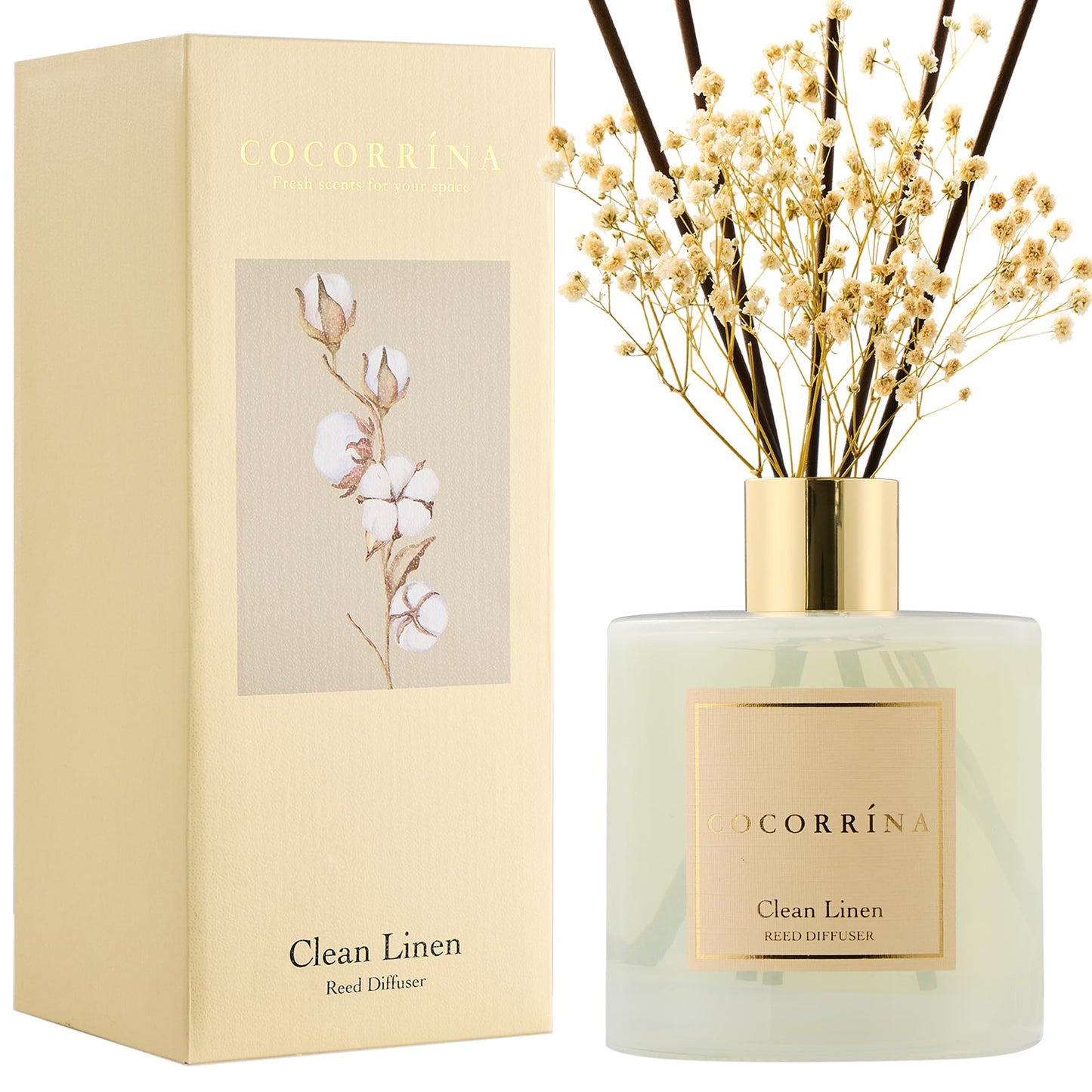 Cocorrína Clean Linen Reed Diffuser 6.7oz