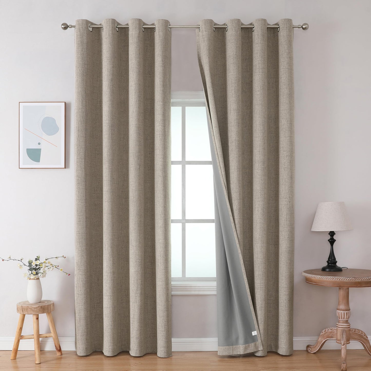 Joydeco Blackout Curtains 96", 2 Panels