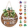 Seasonal Welcome Sign, Rustic Round Door Wreath