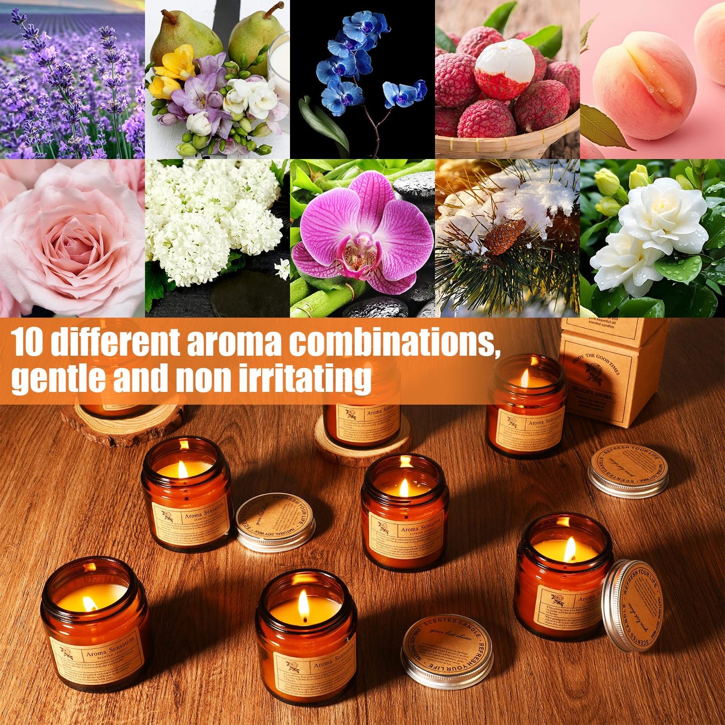 100-Pack Soy Wax Candles, Bulk Gifts